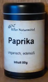 Paprika ung. edelsüß, Dose schwarz, 80g